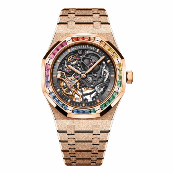 AP Royal Oak Frosted Gold Double Balance Wheel Openworked 15412OR.YG.1224OR.01-B