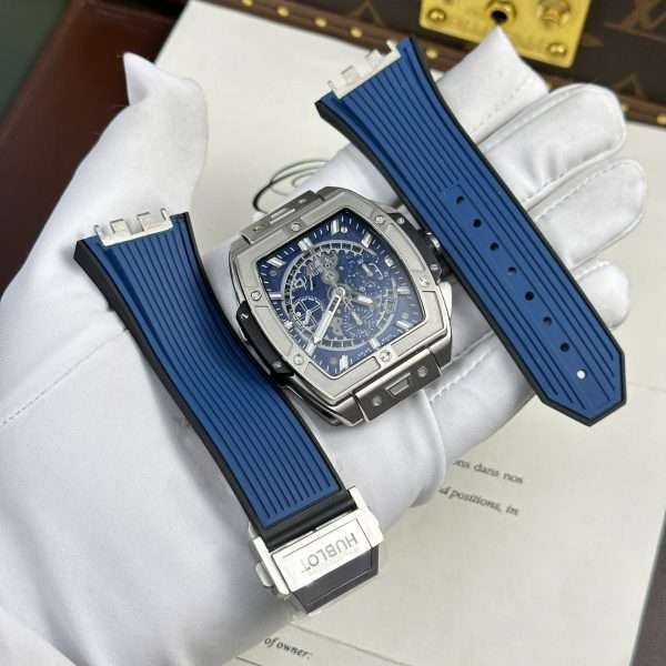Hublot Spirit Of Big Bang Titanium Replica Watch Dial Blue BBF Factory 42mm