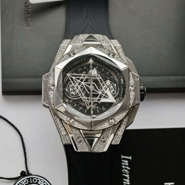 Hublot Big Bang Sang Bleu II Clone Watch Black HB Factory 44mm