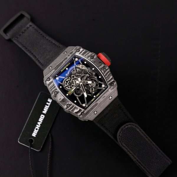 Richard Mille RM35-01 Replica Watch Carbon Case Fabric Nato Strap 45mm