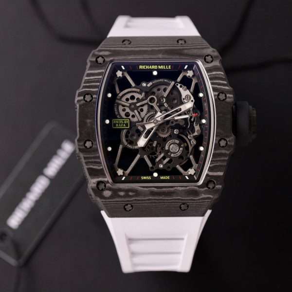 Richard Mille Replica Watch RM35-01 Carbon Rubber Strap BBR Factory 44mm