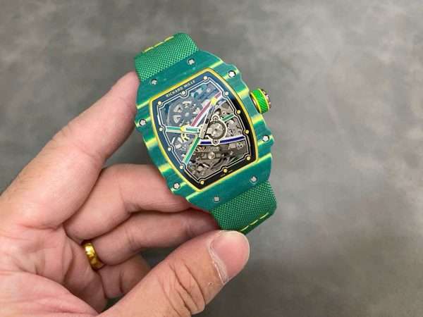 Richard Mille RM67-02 Case Green Carbon Refined Super Light 37 Grams 38.7×47.52mm