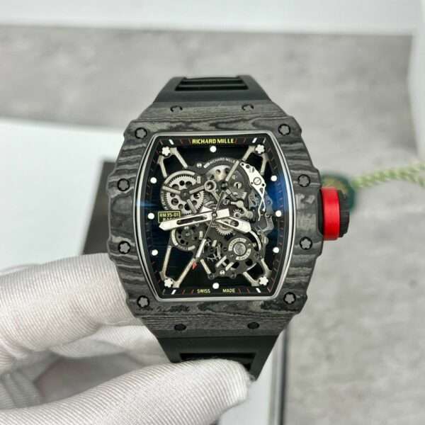 Richard Mille RM35-01 Replica Watch Full Carbon Rubber Strap BBR Factory 44mm