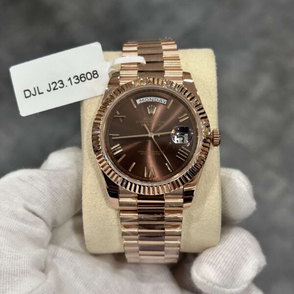 Rolex Replica Watch Day-Date 228238 Gold Wrapped Chocolate Dial 154gram GM V2 40mm