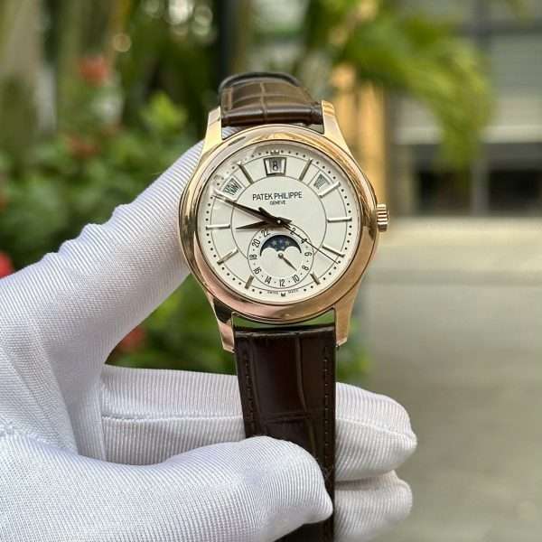 Patek Philippe Replica 11 Watch Complications 5205R Rose Gold Switzerland White Dial 40mm