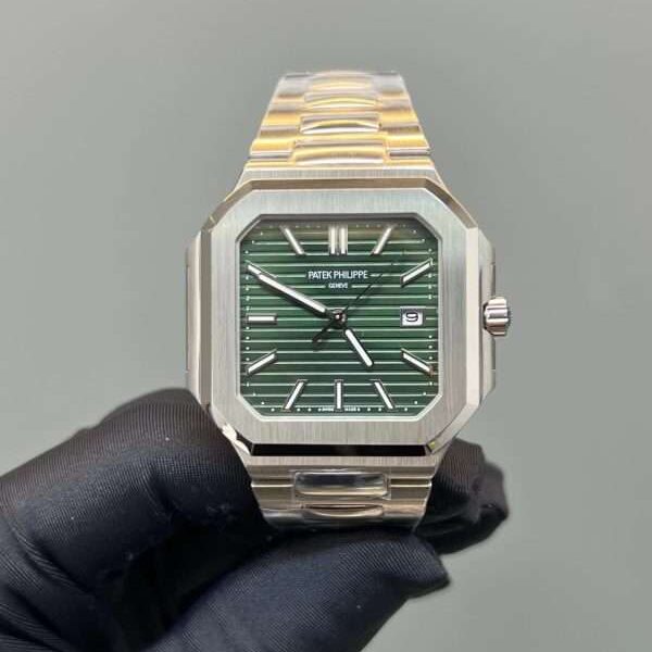 Patek Philippe Cubitus 5821 Replica 11 Watches Green Dial Metal Wire 43mm