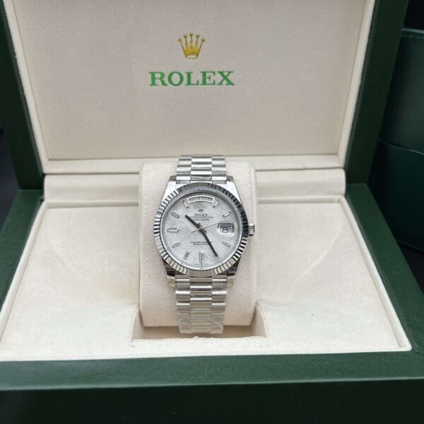 Rolex Replica 1:1 Watch Day-Date Meteorite Dial Metal Strap 40mm