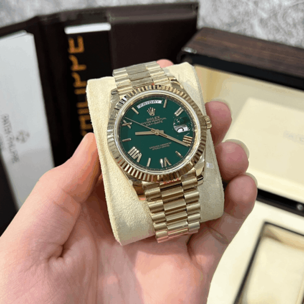 Rolex Replica 1:1 Watch Day-Date 228238 Green Dial Yellow Gold GM Factory V2 40mm