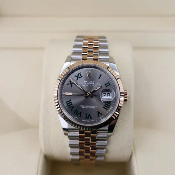 Rolex Rep 11 DateJust 126231 Wimbledon Dial Genuine Gold GM Factory 36mm
