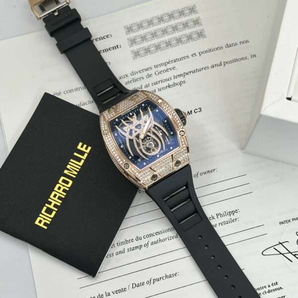 Richard Mille RM 19-01 Rose Gold With Diamonds Replica 11 Watch Spider 42MM
