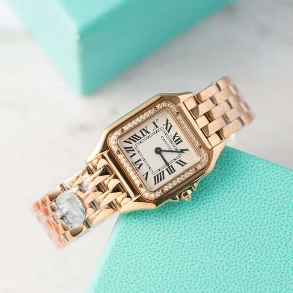 Cartier Panthere Women’s Replica Watch Rose Gold Quartz 27mm