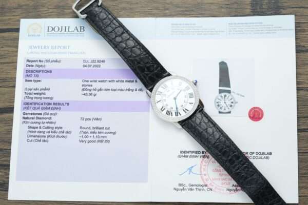 Cartier Ronde Natural Diamond Replica 1:1 Watch For Women 36mm