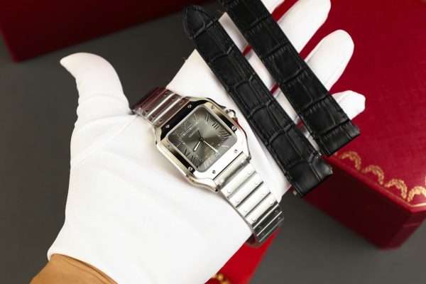 Cartier Santos Replica 11 Watch Gray Dial AF Factory 39.8mm