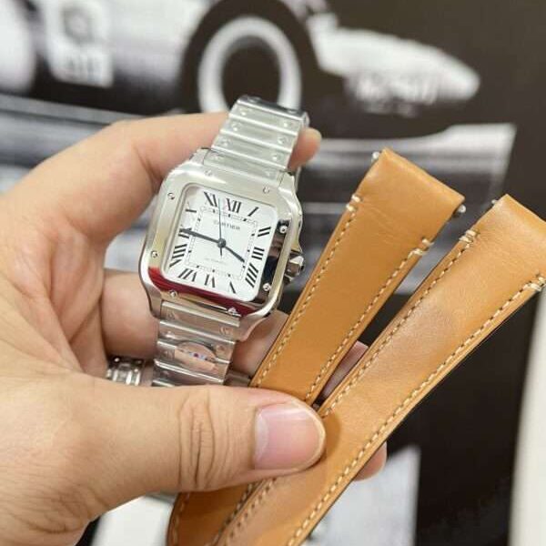 Cartier Santos WSSA0029 Replica 1:1 Watch BV Factory 35mm