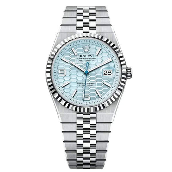 Rolex Land Dweller Blue Dial 40 mm Platinum Reference 127336